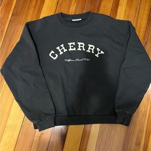 CHERRY LA Athletic Crewneck (Off Black) Sweatshirt Medium